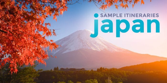 Sample JAPAN ITINERARIES with Estimated Budget: 4, 6, 7, 8, 15 Days