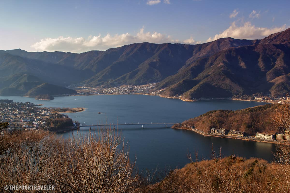 View of Lake Kawaguchi from the viewdeck of Kachi Kachi.