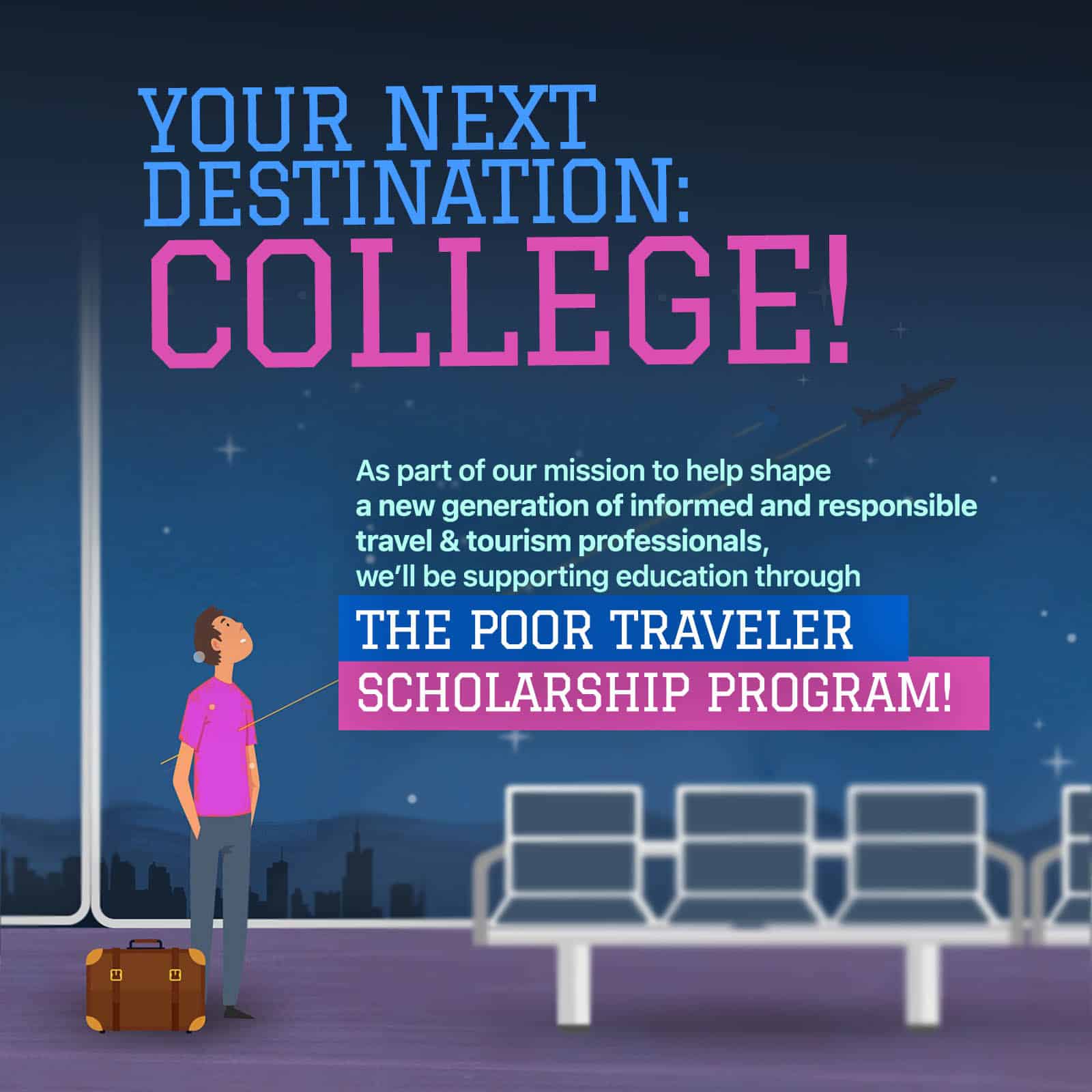 The Poor Traveler Scholarship Banner